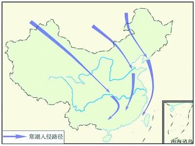 寒流入侵我國(guó)的三條主要途徑.jpg