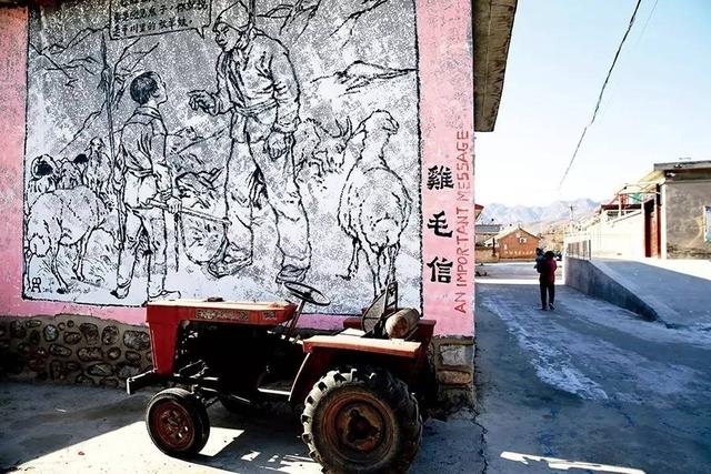 吳嘯海畫(huà)的《雞毛信》.jpg
